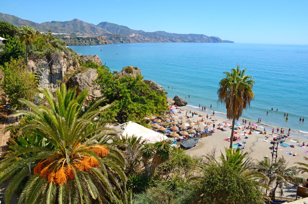 Coastline in Nerja, famous resort in Costa del Sol - Viking Travel