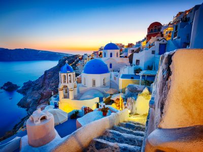 Romantic travel destination Oia village, Santorini island, Greece - Viking Travel