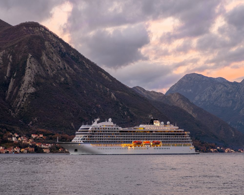 Viking cruise ship in Kotor bay - Viking Travel