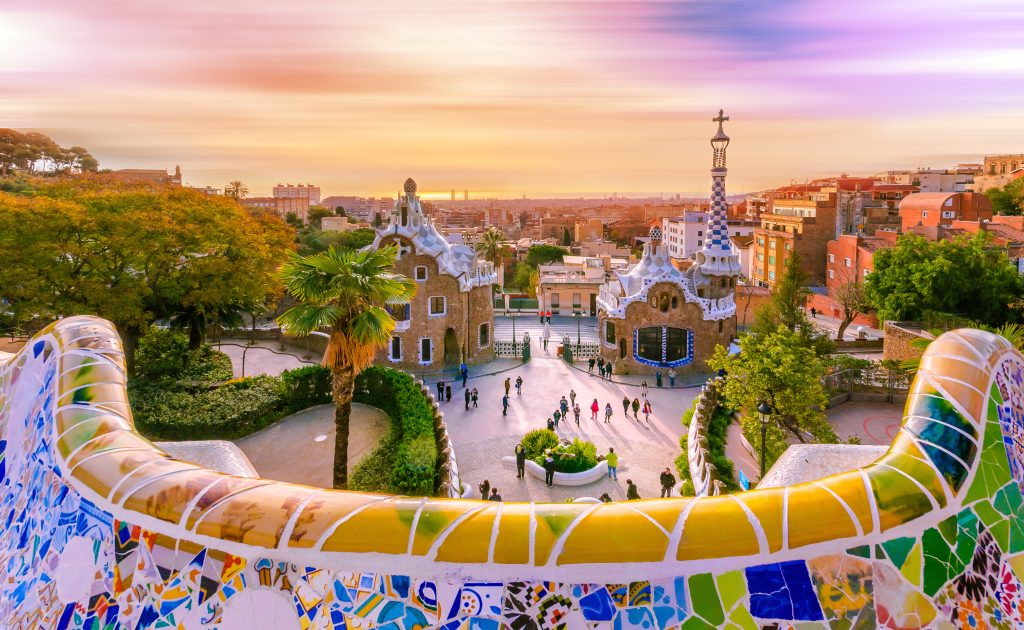 View of the city from Park Guell in Barcelona, Spain - Viking Travel