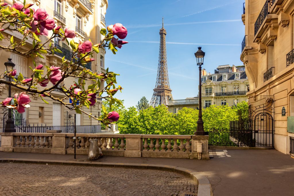 Eiffel tower and streets of Paris in spring, France - Viking Travel 