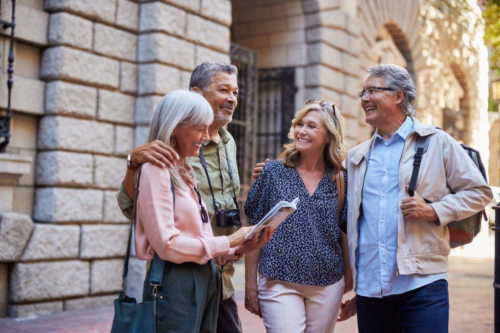 Senior tourists exploring european city - Viking Travel