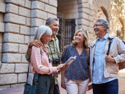 Senior tourists exploring european city - Viking Travel